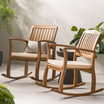 Martha Stewart Patio Furniture Teak Wood Rocking Chairs Wayfair